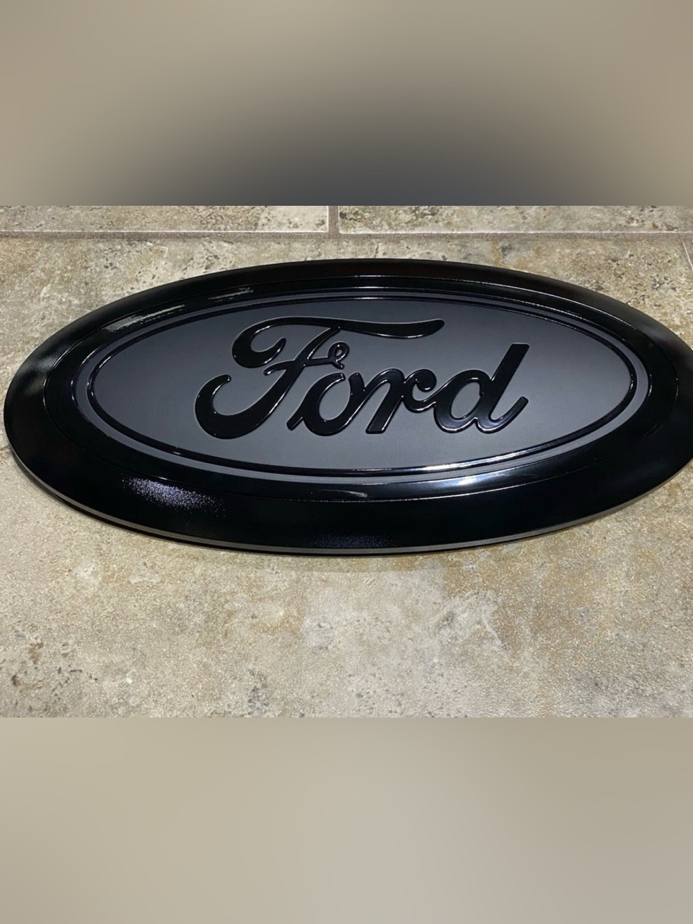 Custom 2023-2026 Ford F250 F350 Front Grill Emblem In Matte And Gloss Black